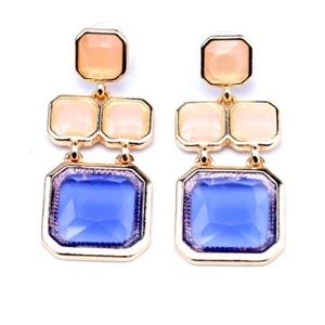 Blue dangle earrings